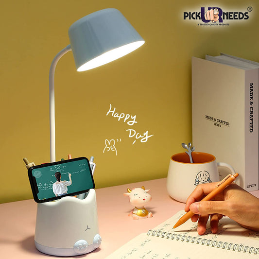 Pick Ur Needs® Study Table Lamp/Desk Lamp with Pen Holder ( Colour As Per Availability )