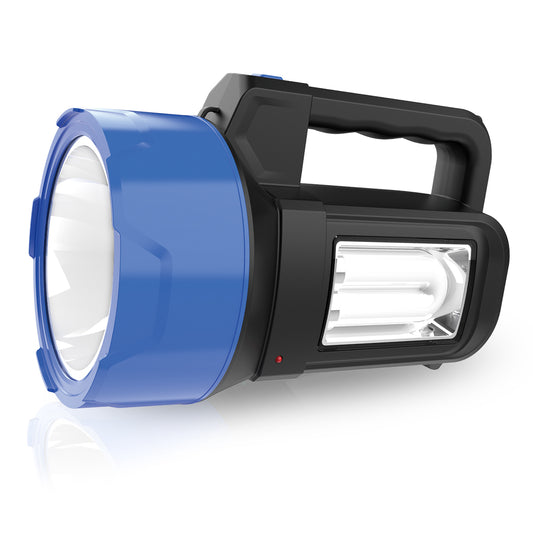 Pick Ur Needs® Rechargeable Long Range Light 125W Searchlight with Blinker + Side Light Torch