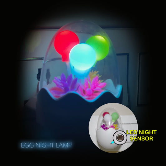 Pick Ur Needs® Sensor LED Auto On/Off Colour Changing Night Light Oval Shape Lamp Plug-in